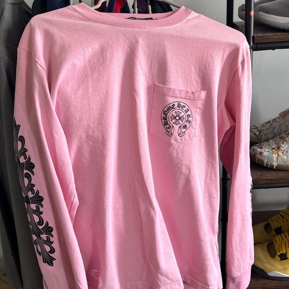 Pink Long Sleeve Graphic Tee